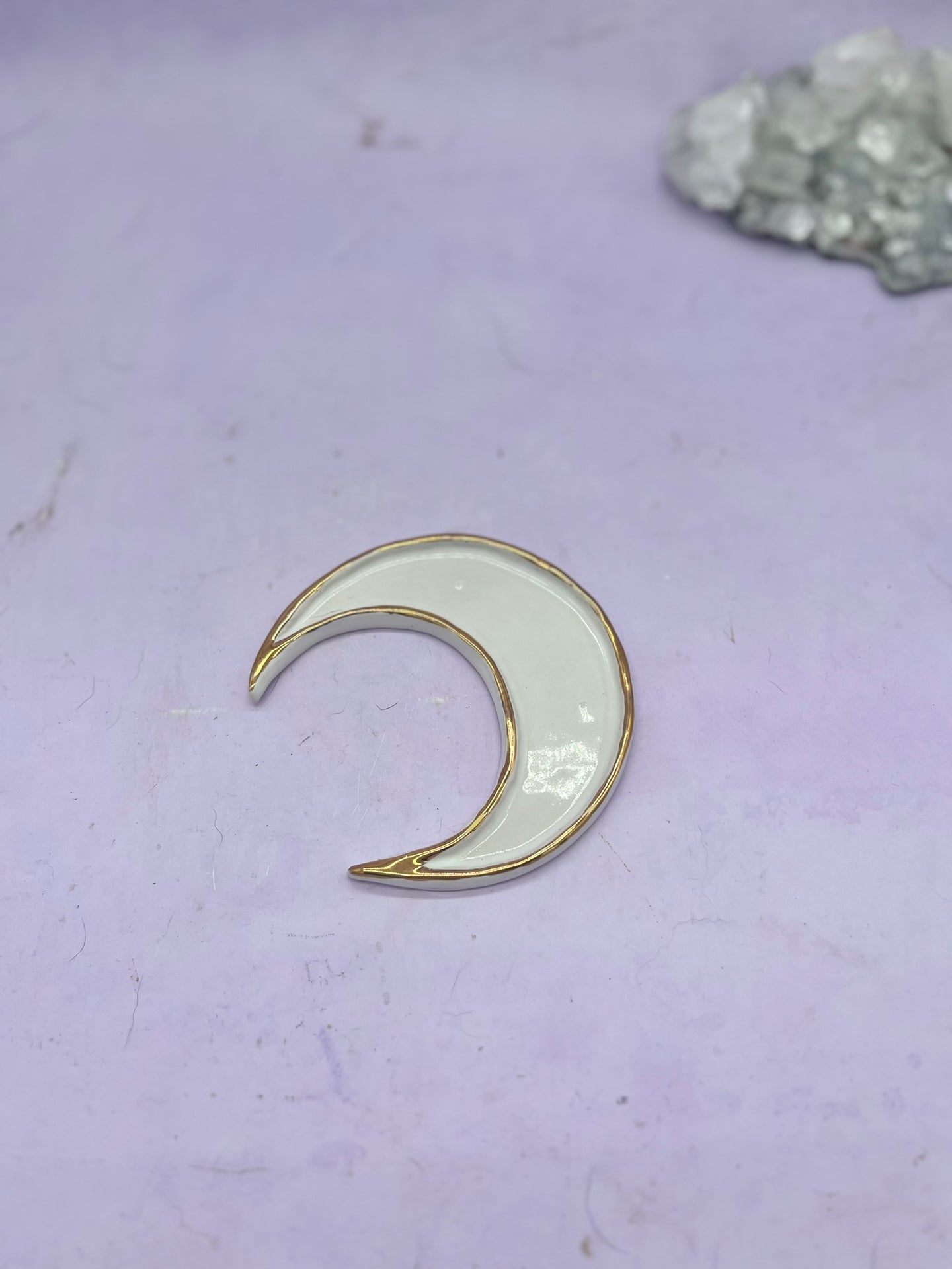 Handmade Ceramic Moon Trinket Dish