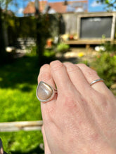 Load image into Gallery viewer, Peach Moonstone Teardrop Ring (Size O)
